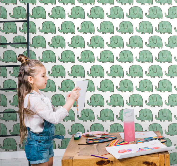 Elefant tapet elefanți fermecați - TenStickers