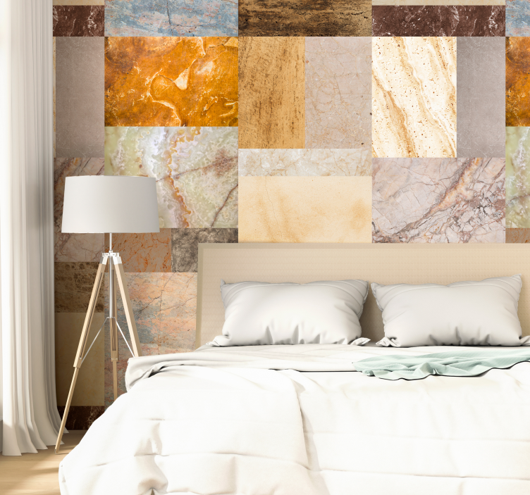 Eleganta tapetului cu textura marmura - TenStickers