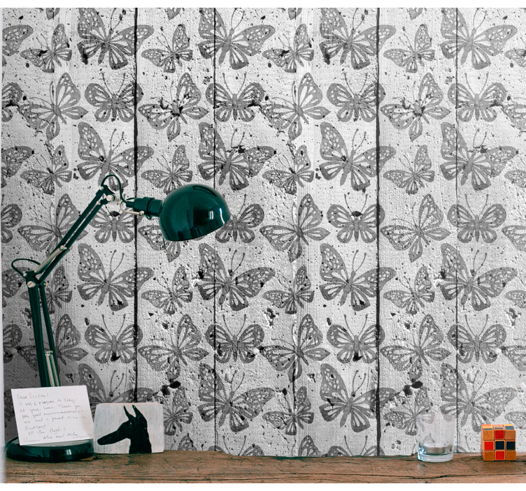 Fluture tapet amprenta fluture - TenStickers