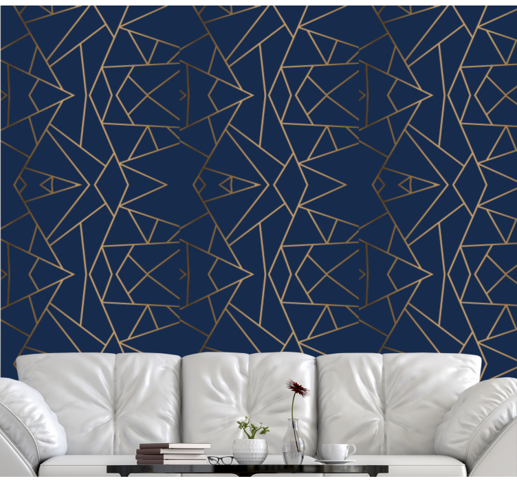 Forme geometrice tapet modern - TenStickers
