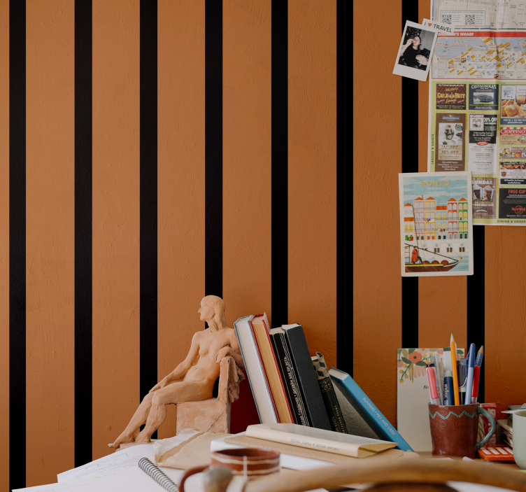 Tapet cu dungi verticale culori dungi - TenStickers