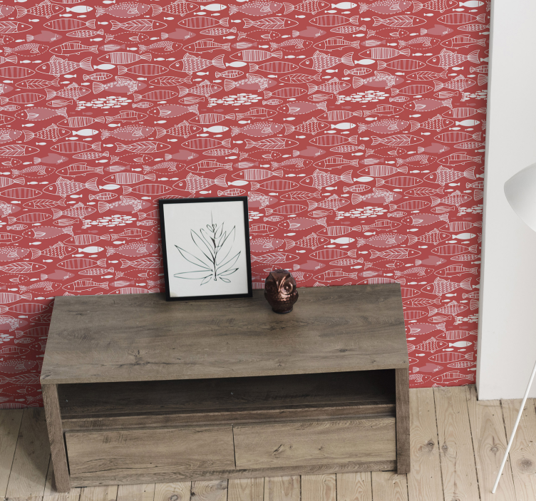 Mulți pești sub tapet de animale de mare - TenStickers