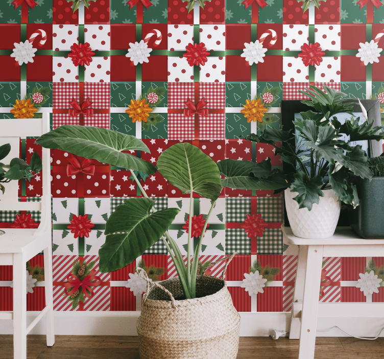 Cutii cadou pachet tapet living - TenStickers