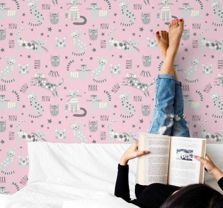 Tapet elegant pentru animale pisici - TenStickers