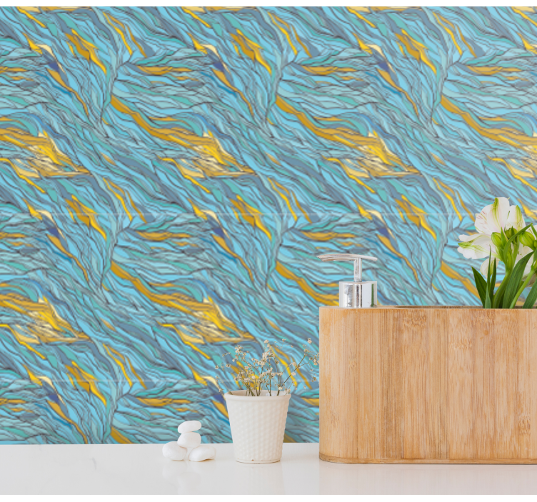 Tapet abstract flux organic abstract - TenStickers