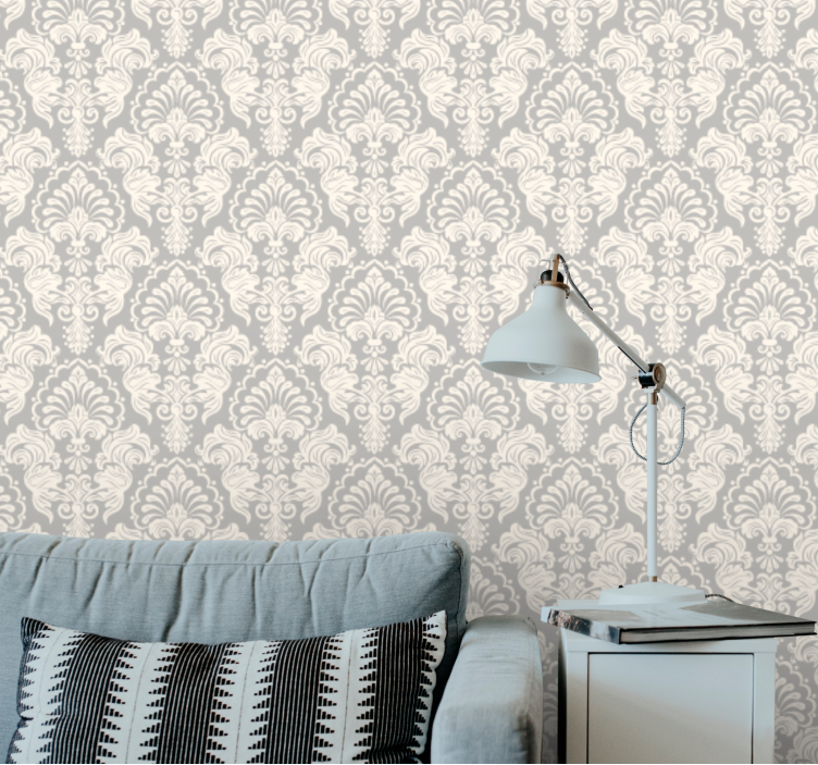 Tapet baroc pergament floral elegant - TenStickers