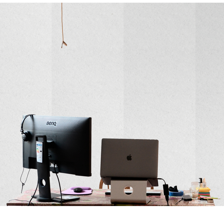 Tapet cărămidă spațiu de lucru minimalist - TenStickers