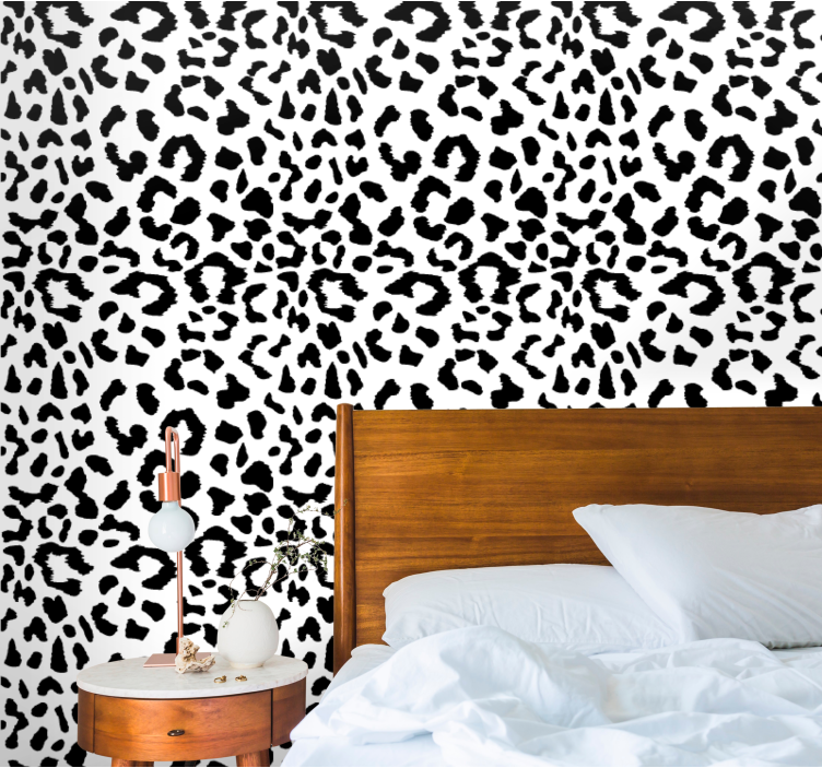 Tapet cu imprimeu animal simplu leopard - TenStickers