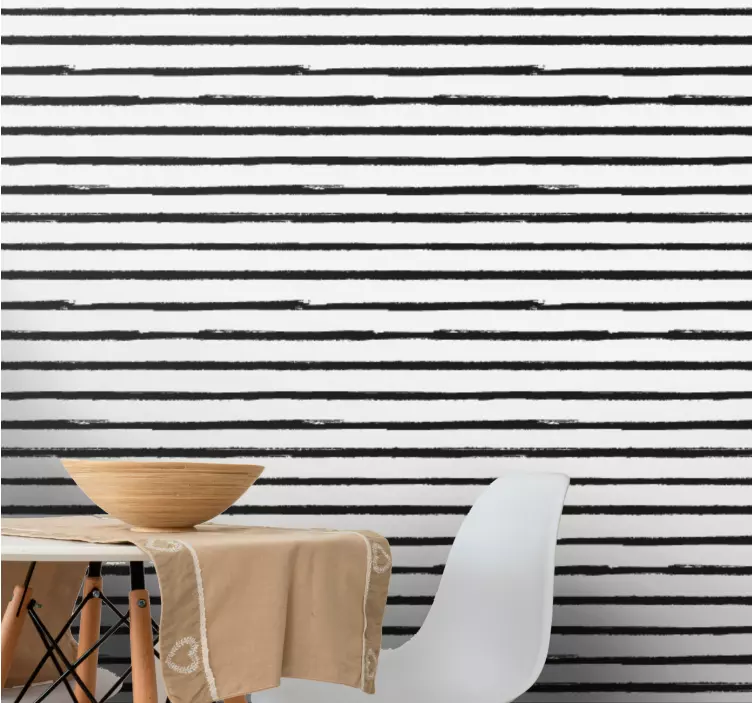 Tapet orizontal minimalist dungi negre - TenStickers