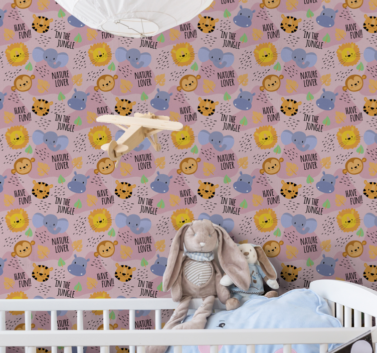 Tapet de pepinieră iubitor al naturii junglei - TenStickers