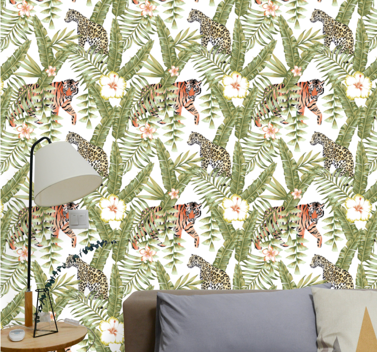 Tapet de animale fauna junglei tropicale - TenStickers