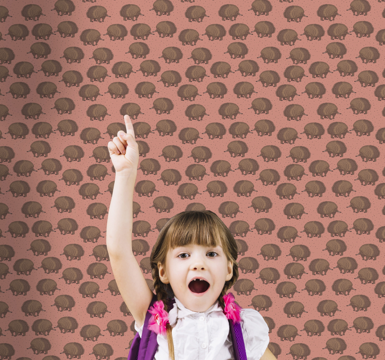 Tapet de animale motiv rosu arici - TenStickers