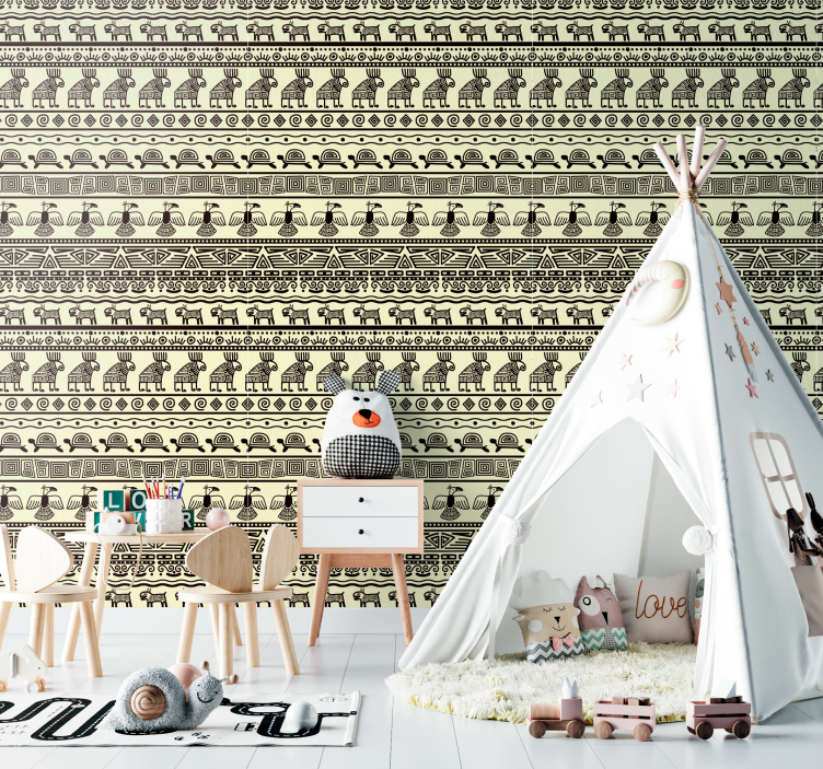 Tapet de animale motive animale egiptene - TenStickers