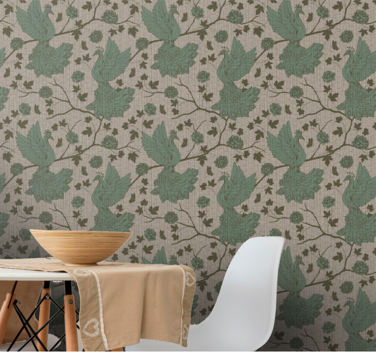 Tapet de animale păsări pe ramuri - TenStickers