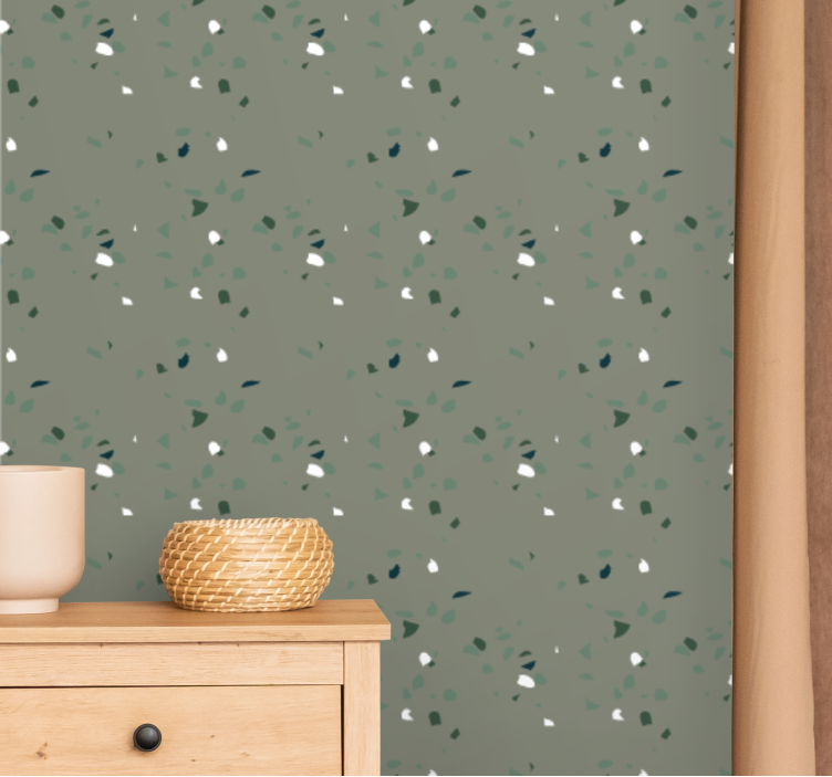 Tapet de frunze confetti botanice - TenStickers