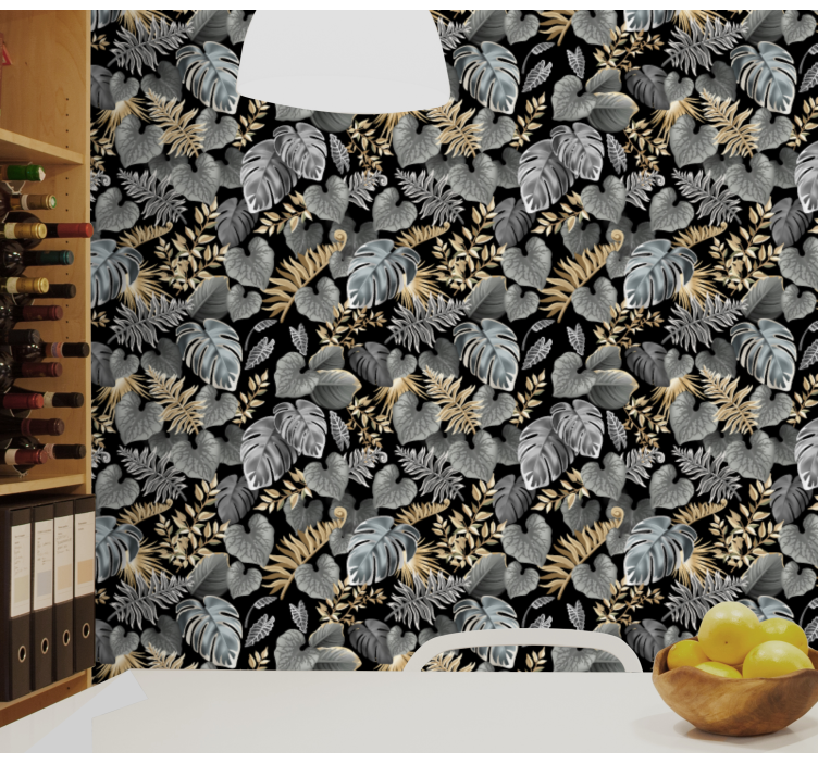 Tapet de frunze tapiserie botanica - TenStickers