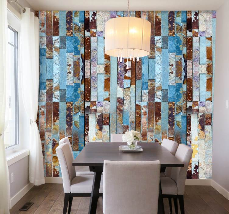 Tapet de seară cu textura focului de tabără - TenStickers