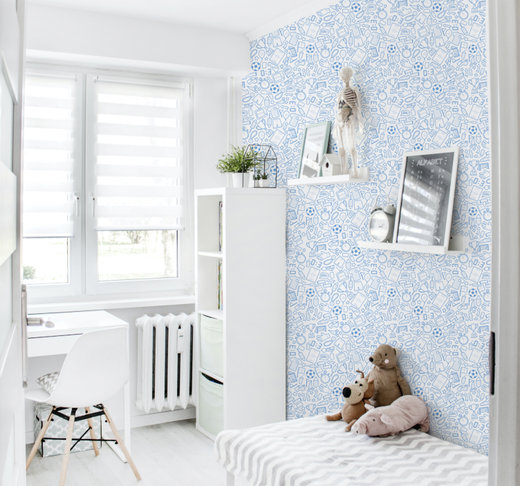 Tapet de pepinieră model de doodle sportiv - TenStickers