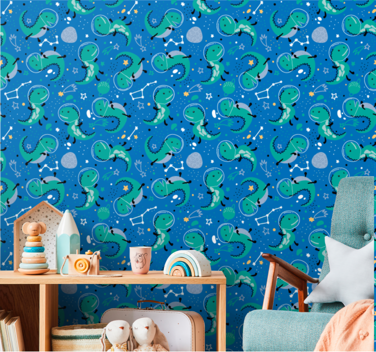 Tapet dinozauri constelație de dinozauri - TenStickers