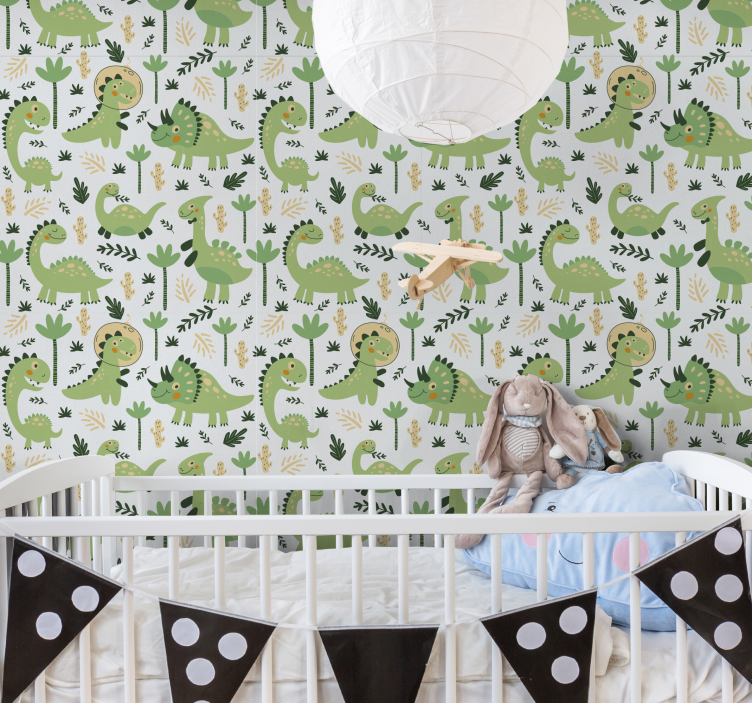 Tapet dinozauri tema pepinieră de dinozauri - TenStickers