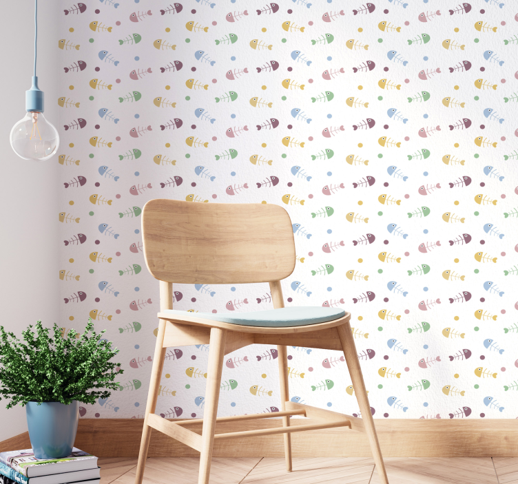 Tapet pentru animale din oase de pește - TenStickers