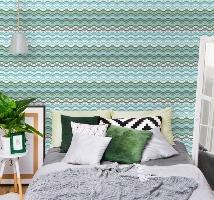 Tapet nordic Valuri scandinave - TenStickers