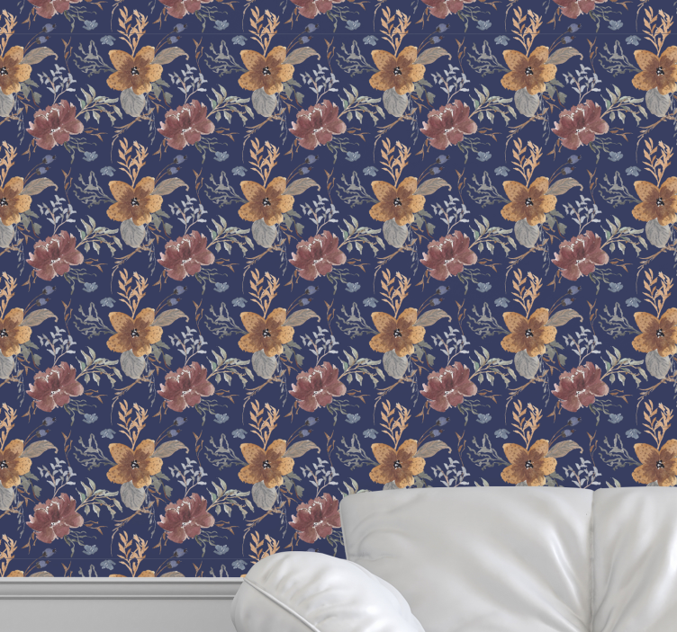 Tapet floral eleganță botanică - TenStickers