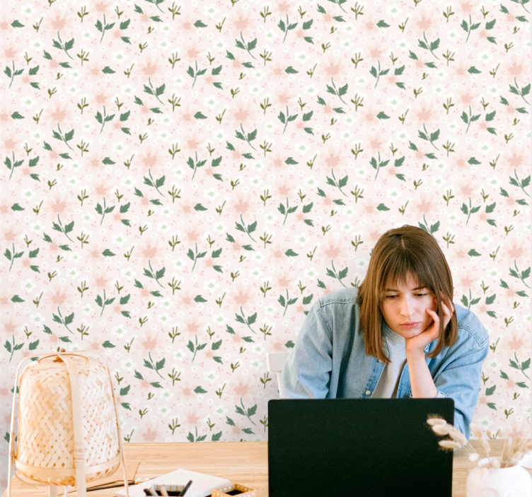 Tapet flori delicatețe florală - TenStickers