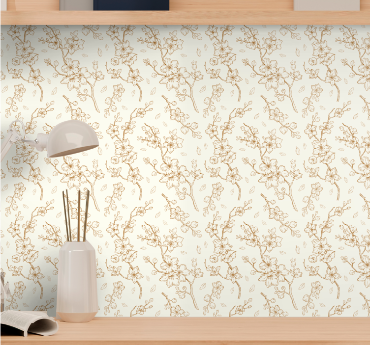 Tapet flori design de ramuri florale - TenStickers