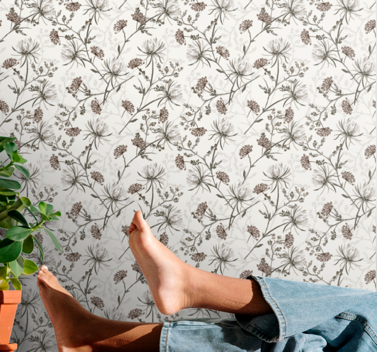 Tapet flori imprimeuri botanice - TenStickers