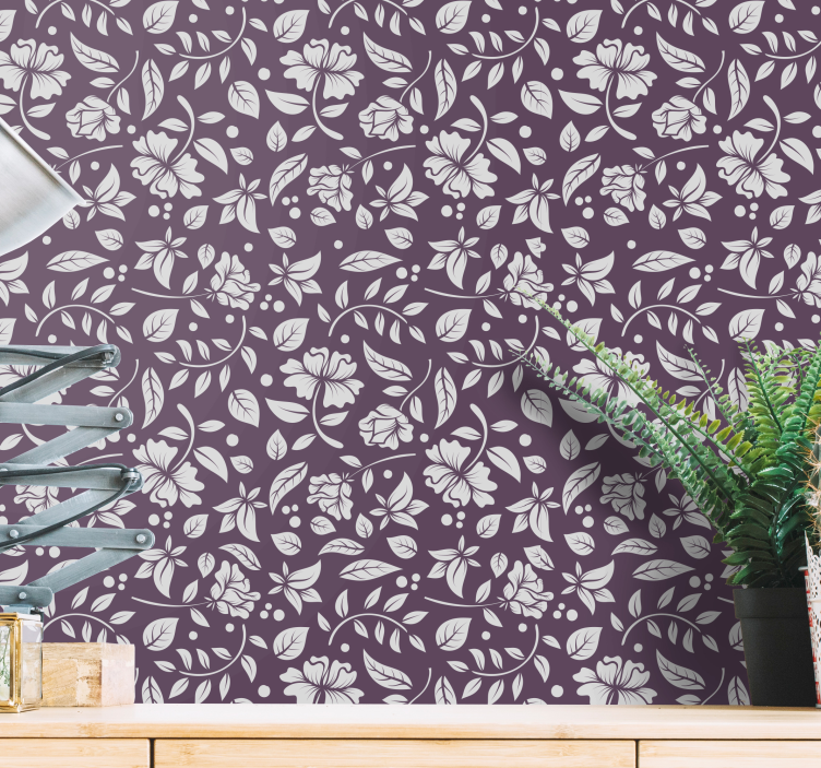 Tapet flori tema florilor grațioase - TenStickers