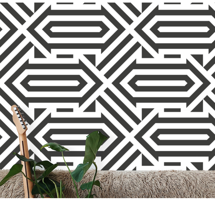 Tapet geometric design geometric labirint - TenStickers