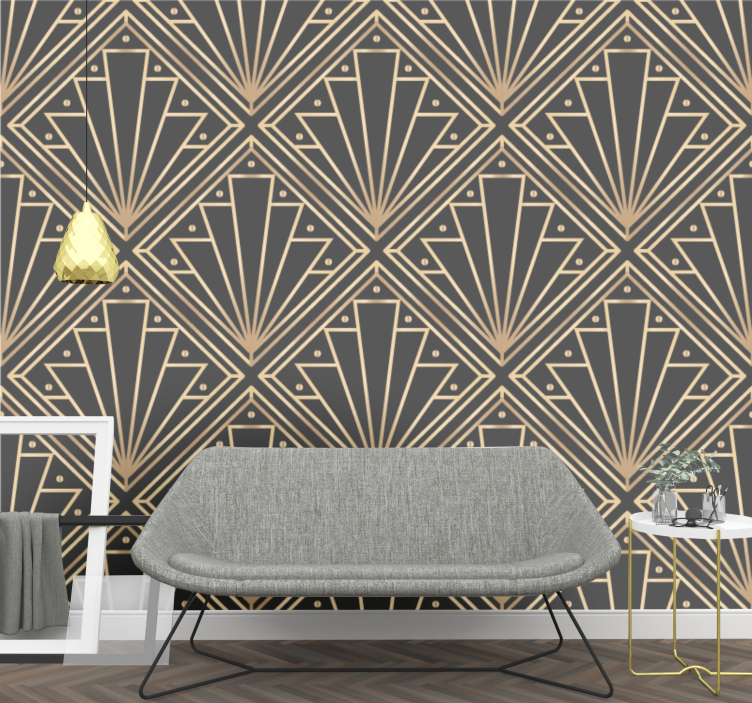 Tapet geometric geometric art deco - TenStickers