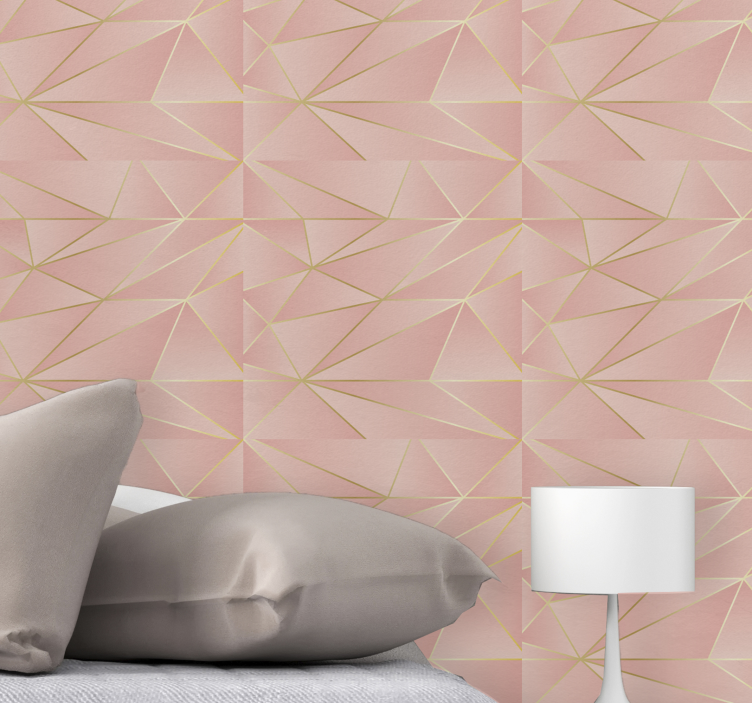 Tapet geometric linii geometrice eleganță - TenStickers