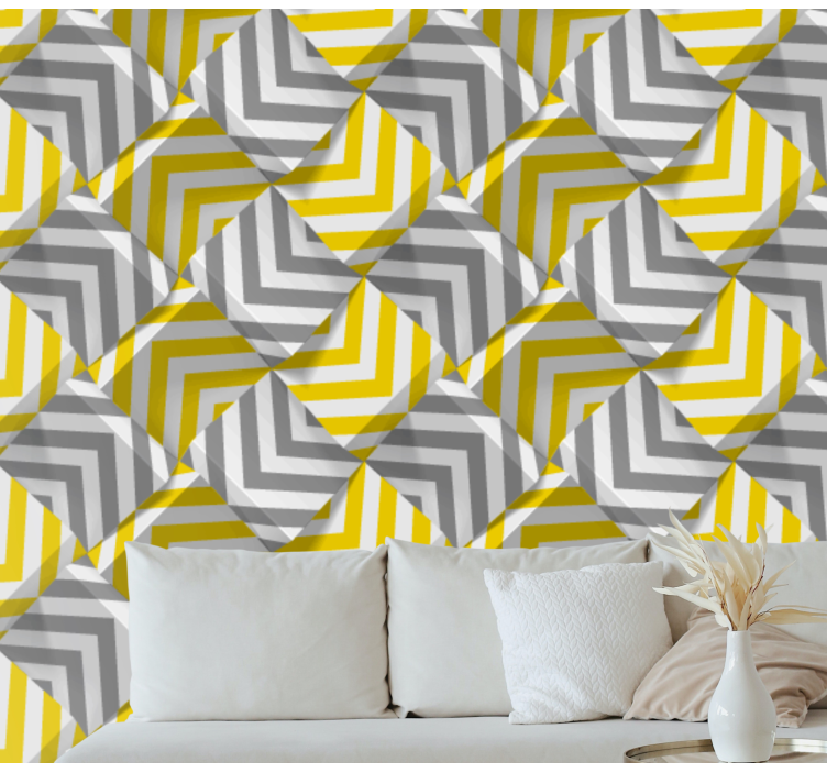 Tapet geometric model chevron geometric - TenStickers
