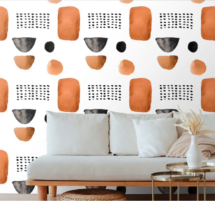 Tapet geometric modele de forme moderne - TenStickers
