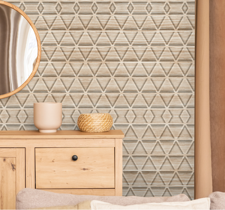 Triunghiuri tapet straturi de textura 3d - TenStickers