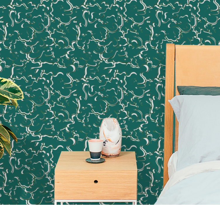 Tapet geometric vârtejuri abstracte - TenStickers