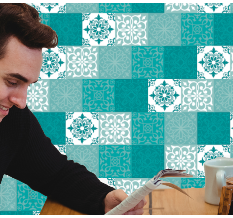 Tapet gresie placi ornamentale - TenStickers