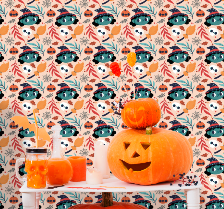 Tapet Halloween festivitatea de toamnă - TenStickers