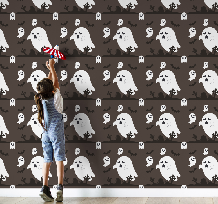 Tapet Halloween frici fantomatice - TenStickers