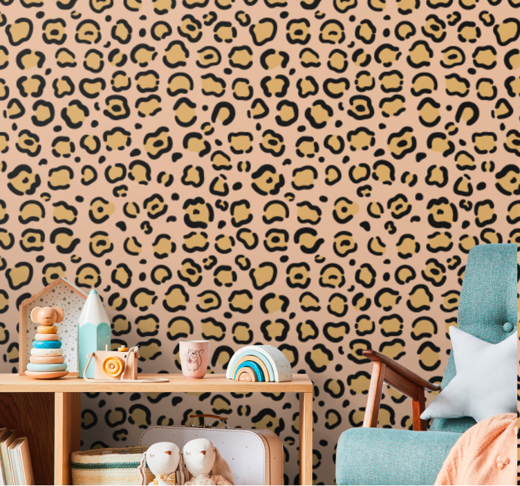 Tapet leopard imprimați un design elegant - TenStickers