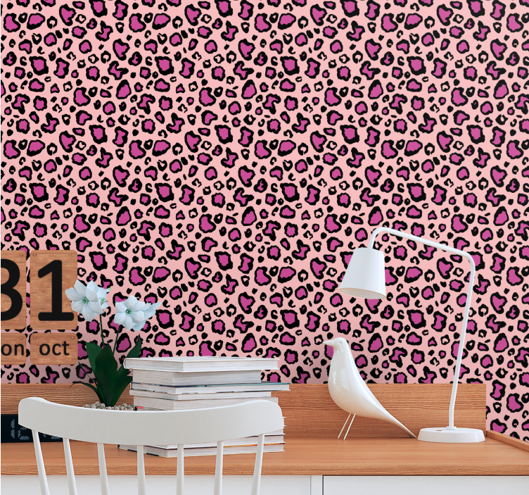 Tapet leopard interior imprimeu leopard - TenStickers