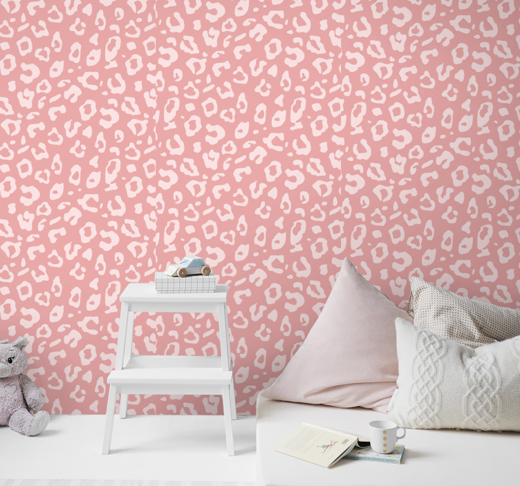 Tapet leopard model animal abstract - TenStickers