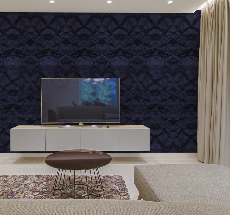 Tapet abstract de crepe albastru - TenStickers