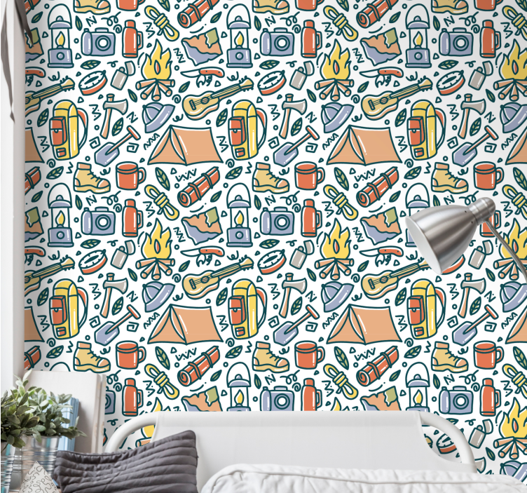 Tapet natura esențiale pentru camping - TenStickers