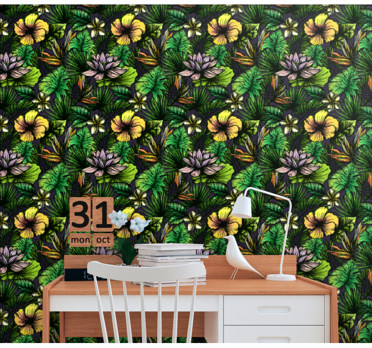 Tapet natura înflorire tropicală - TenStickers