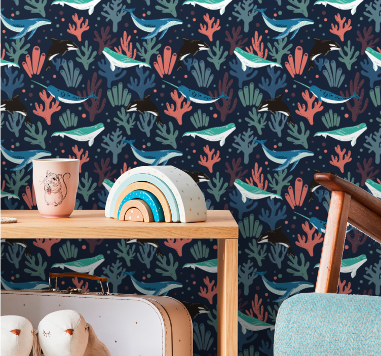 Wallpaper cu peşte scena subacvatica - TenStickers