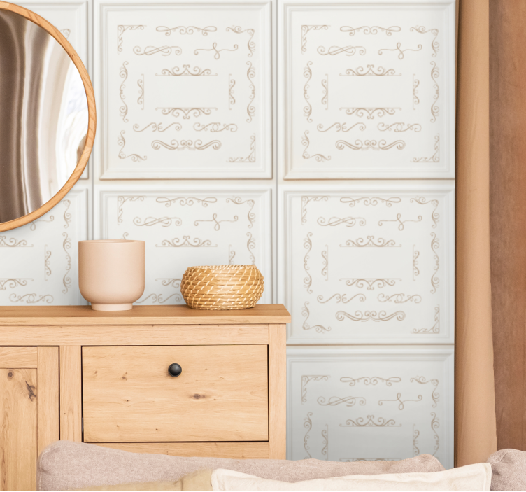 Tapet gresie design elegant ornamentat - TenStickers