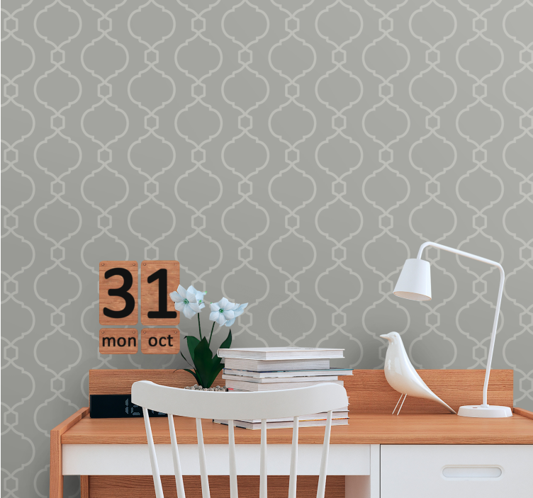 Tapet ornamental forme elegante de linie - TenStickers